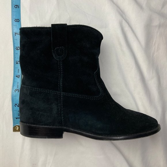 Isabel Marant Black Suede Crisi Velvet Ankle Boots with Box and Dust Bag Size 36 - Picture 9 of 14